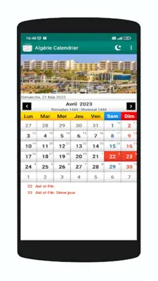 Algérie Calendrier android App screenshot 0