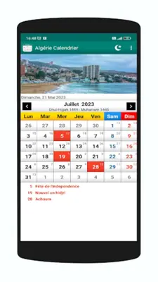 Algérie Calendrier android App screenshot 3